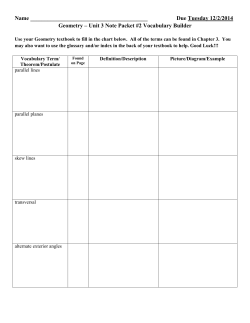 Chapter 3 Vocabulary - Kenwood Academy High School