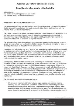 Legal barriers for people with disability