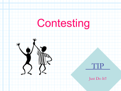 Contesting