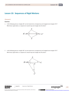 Grade 8 Mathematics Module 2, Topic B, Lesson 10