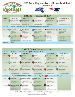 2017 New England Football Coaches Clinic
