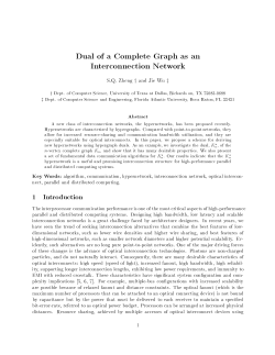 Dual of a Complete Graph as an Interconnection