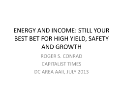 energy and income: still your best dollar insurance - AAII