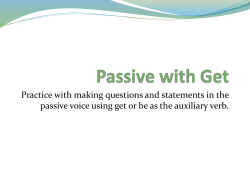 Passive with Get