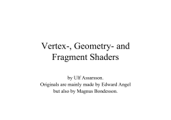 Vertex and Fragment Shaders