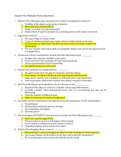 Chapter 5 Multiple Choice Questions