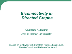 Biconnectivity in Directed Graphs