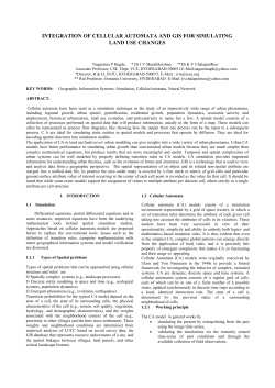 integration of cellular automata and gis for simulating land use