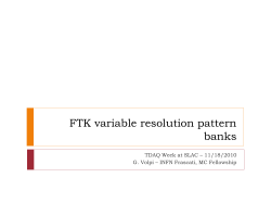 FTK variable resolution pattern banks