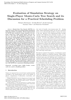 Evaluation of Simulation Strategy on Single-Player Monte