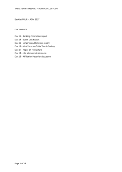 Doc 13 - Ranking Committee report