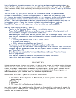 The SecurLOCK app - PriorityOne Bank