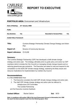 CS.01.08 Cumbria Strategic Partnership Climate Change Strategy