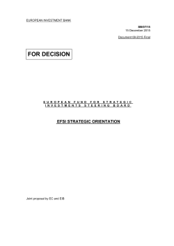 efsi strategic orientation