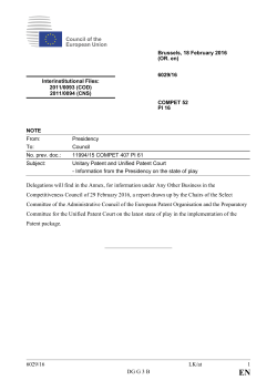 6029/16 LK/at 1 DG G 3 B Delegations will find