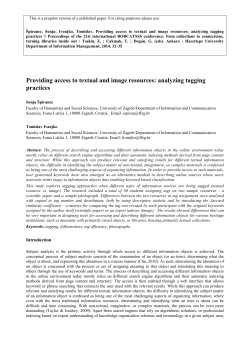 Paper / Poster Template for Proceedings of the 2nd International