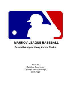 Baseball Analysis Using Markov Chains