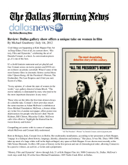 Review: Dallas gallery show offers a unique take on women in film