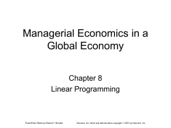 Managerial Economics in a Global Economy