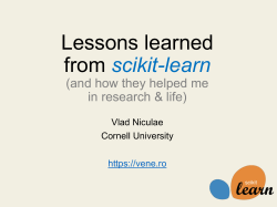 Lessons learned from scikit-learn (and how they