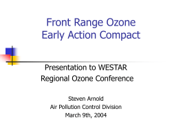 Colorado Early-Action Ozone Compact