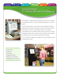 EnvisionWare&reg; X1 Series Self-Service Stations