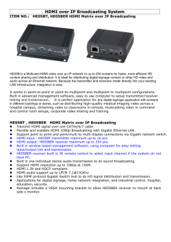 HE05BT, HE05BER HDMI OVER IP