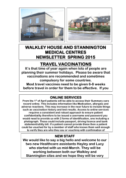 Read our Newsletter - Walkley House Medical Centre