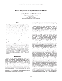 Mirror Perspective-Taking with a Humanoid Robo