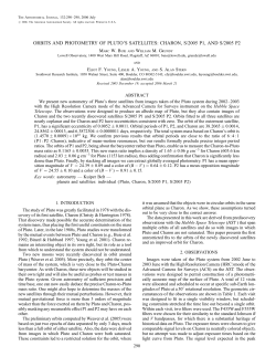 orbits and photometry of pluto`s satellites: charon, s/2005 p1, and s