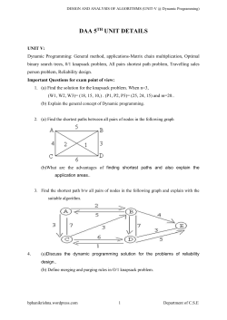 DESIGN AND ANALYSIS OF ALGORITHMS (UNIT