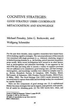 COGNITIVE STRA TEGIES: