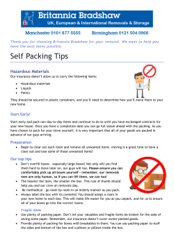 How to pack when moving house