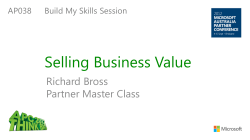 Selling Business Value