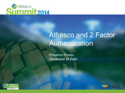 Alfresco and 2 Factor Authentication