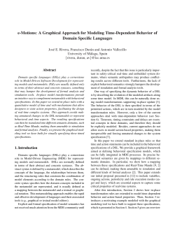 e-Motions: A Graphical Approach for Modeling Time - Atenea