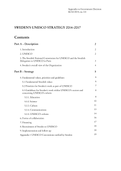 Contents - Svenska Unescor&aring;det