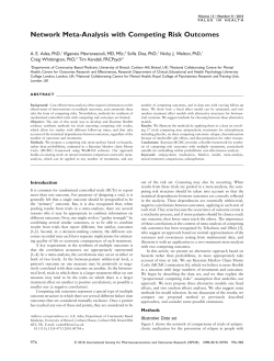Network MetaAnalysis with Competing Risk Outcomes