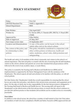 policy statement - Buckswood School