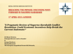 BUILDING CONFIDENCE IN THE SOUTH CAUCASUS