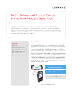 Building Differentiated Products Through Shorter, More