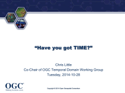 OGC - Open Geospatial Consortium