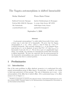 The Nagata automorphism is shifted linearizable