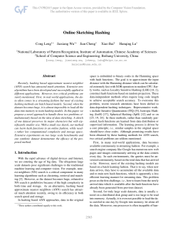 Online Sketching Hashing - The Computer Vision Foundation