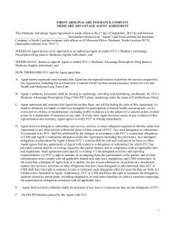 Agent Agreement - FirstCarolinaCare Insurance Company