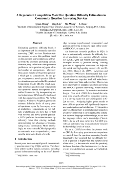 A Regularized Competition Model for Question Difficulty Estimation