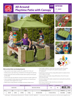 All Around Playtime Patio with Canopy
