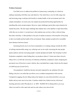 Problem Statement Free Ride serves to address the problem of