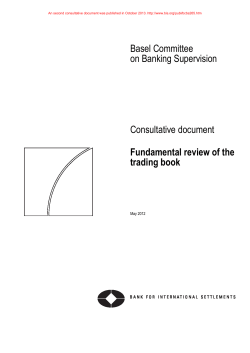 Fundamental review of the trading book