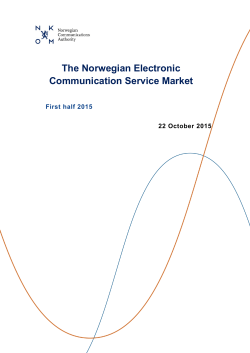 The Norwegian Electronic Communication Service Market